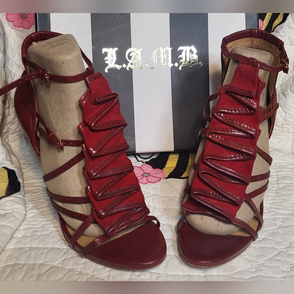 L.A.M.B. heels, 10M, Brick color